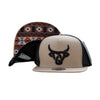 Lost Calf Mens Basto Flat Bill Trucker Cap - BASTO-LCF