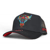 Lost Calf Mens Black A-Frame Cap Black - ALEBRIJE-LCAF
