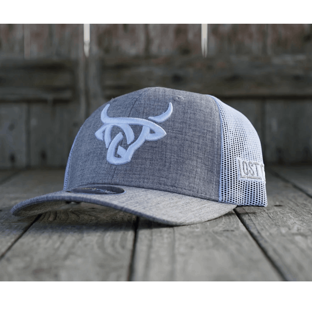 Lost Calf Mens Cebu Curve Cap Grey - CEBU-LCC