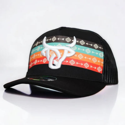 Lost Calf Mens Arrow A-Frame Cap Black