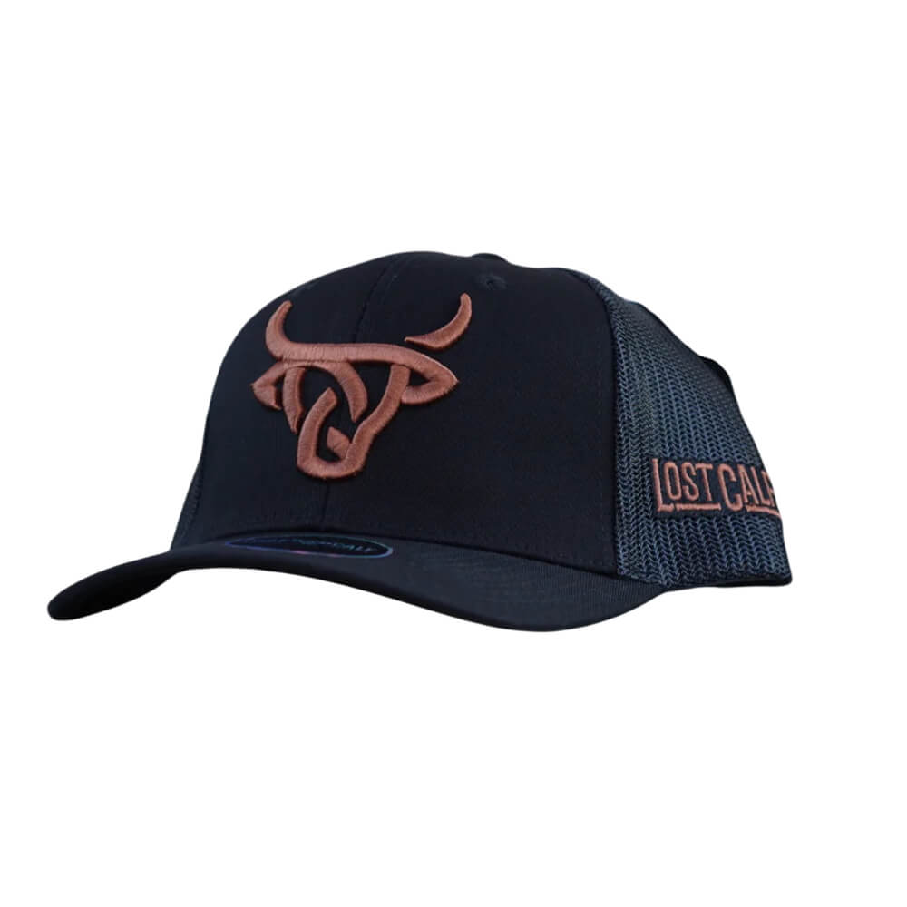 Lost Calf Mens Curve Cap Black - LAZO-LCAF