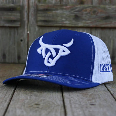 Lost Calf Mens Curve Cap Royal White - ROYAL-WHITE-LVV