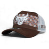 Lost Calf Mens Curve Koda A-Frame Cap Brown/White - KODA-LCAF