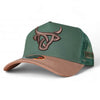 Lost Calf Mens Grass Fed A-Frame Curve Cap Earthy Green - GRASSFED-LCAF
