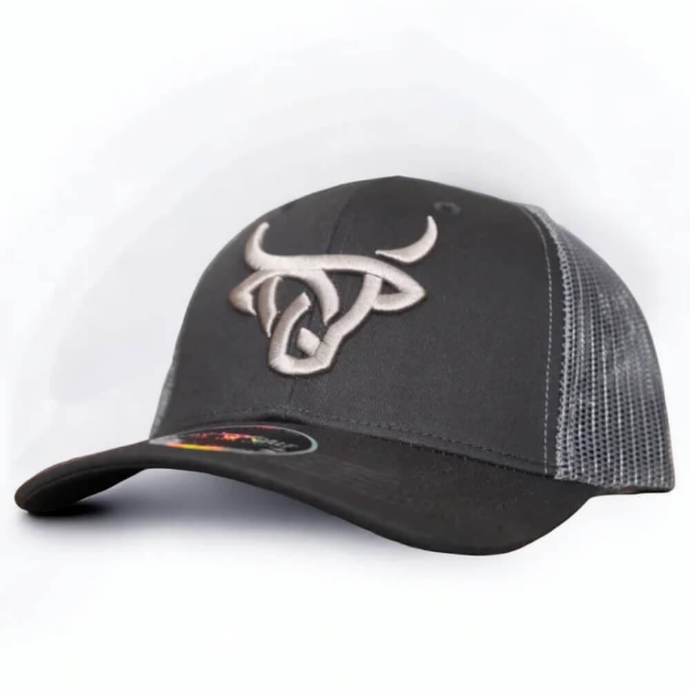 Lost Calf Mens Gunmetal Cap