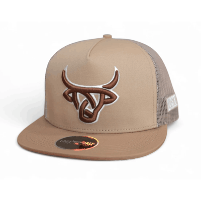 Lost Calf Mens Highland Flat Cap Tan