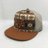 Lost Calf Mens Holt Flat Bill Trucker Cap Brown - HOLT-LCF