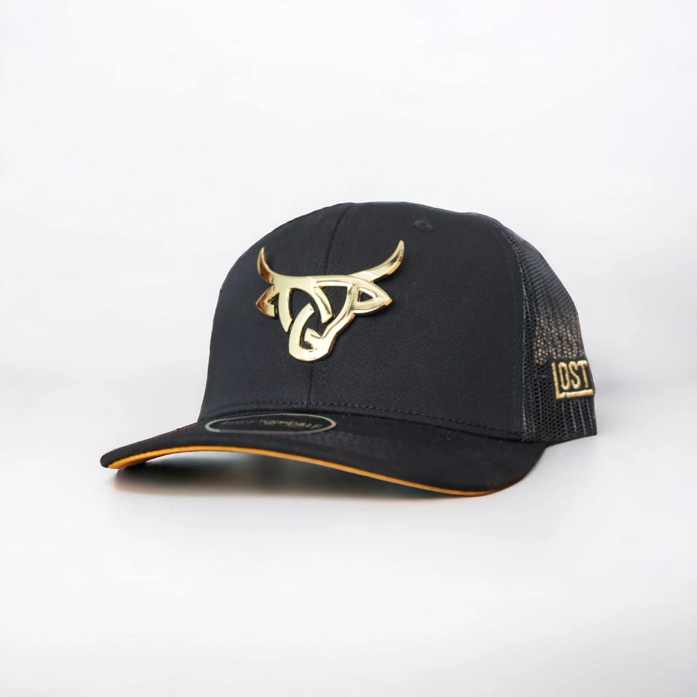 Casquette Lost Calf Logo 3D Kaki Brillant Dans Le Noir - Highland Flat, Neuve, Taille Régulière