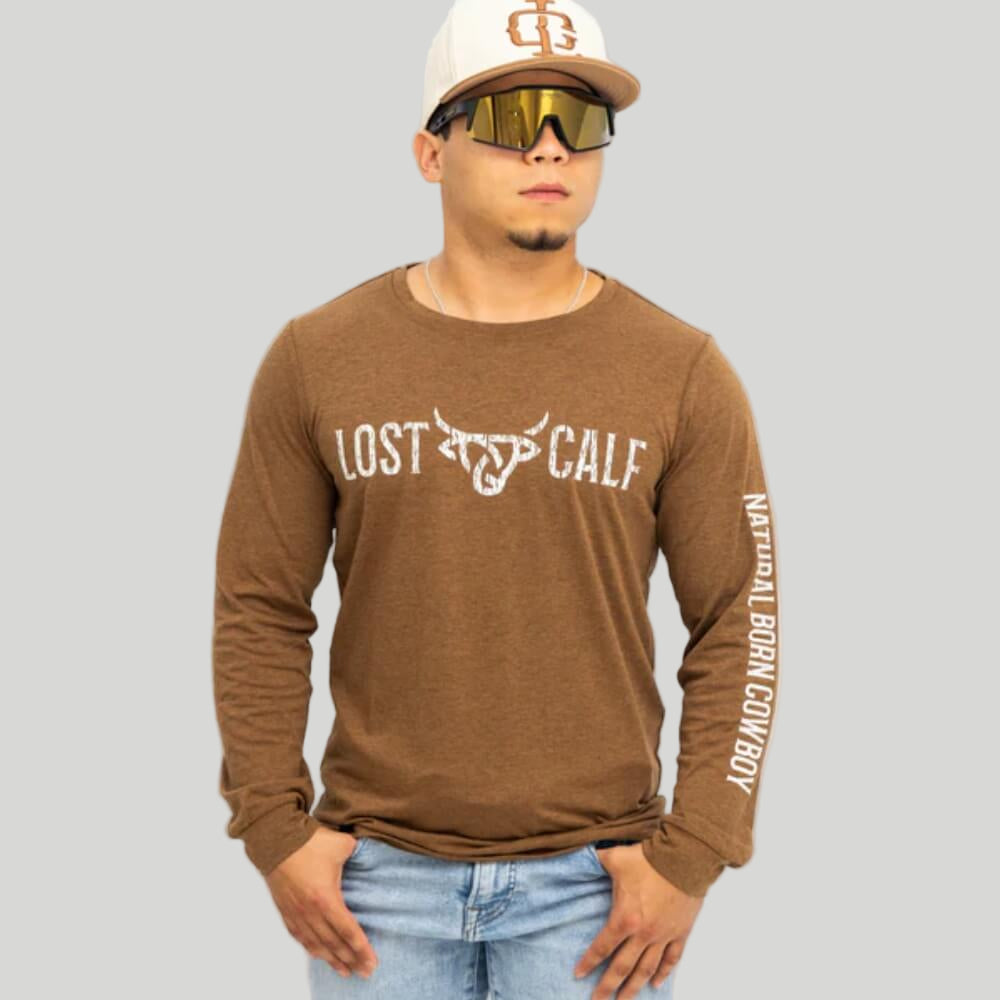 Lost Calf Mens Long Sleeve T-Shirt