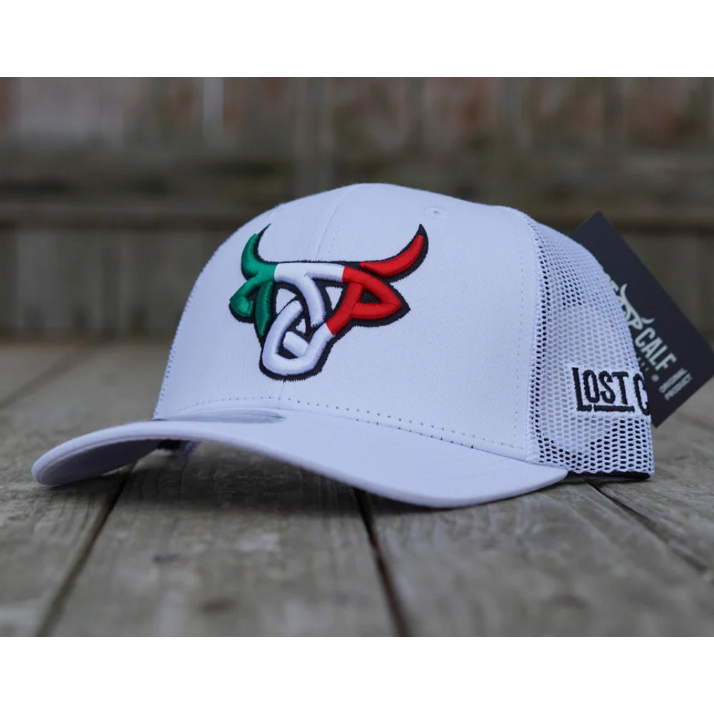 Lost Calf Mens White Mexicalf Cap 