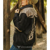 Lucky & Blessed Womens Boot Stitch Bomber Jacket