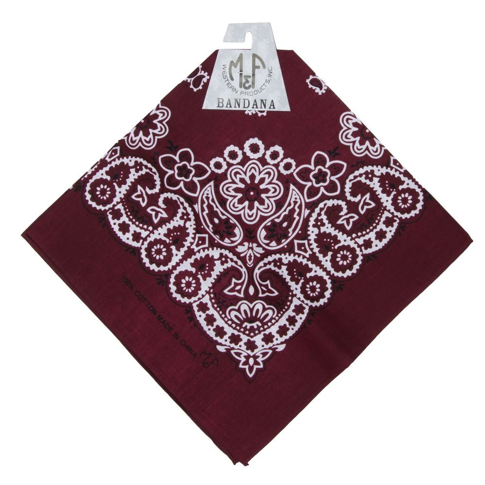 M&F Western Bandana Burgundy - 10010-09