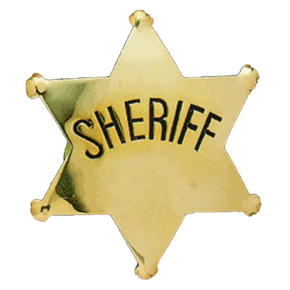 M&F Western Kids Gold Sheriff Badge - 2820435