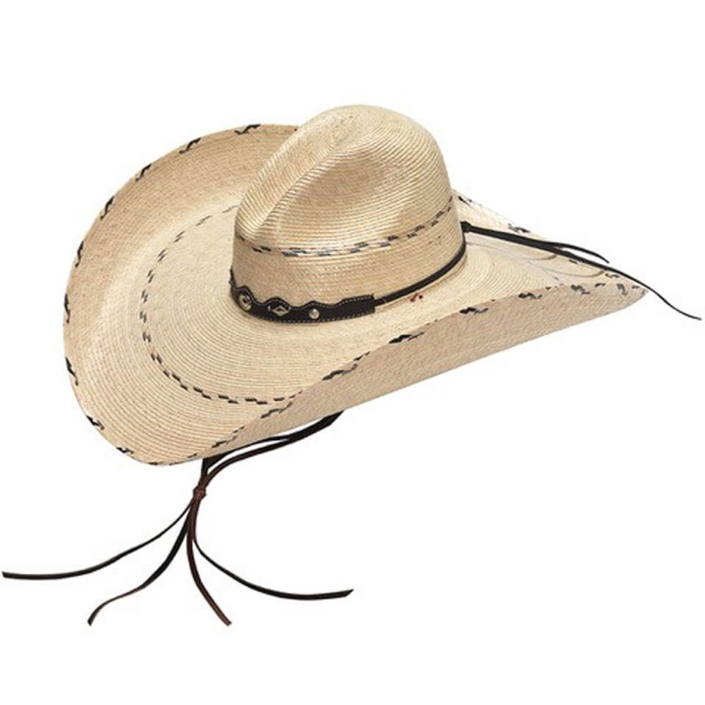 Houston Python Hat M&F Western Mens Texas Python Palm Hat | Natural Color
