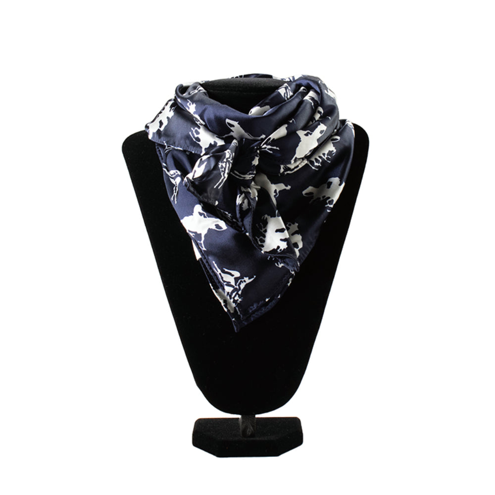 M&F Western Womens Running Horse Wild Rag Black - 0910301