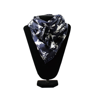 M&F Western Womens Running Horse Wild Rag Black - 0910301