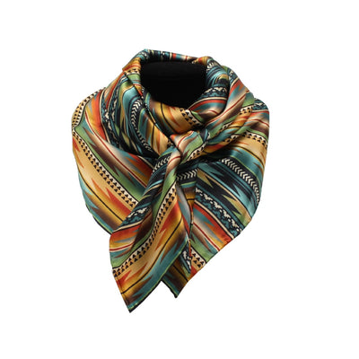 M&F 100% Silk Wild Rag Scarf 