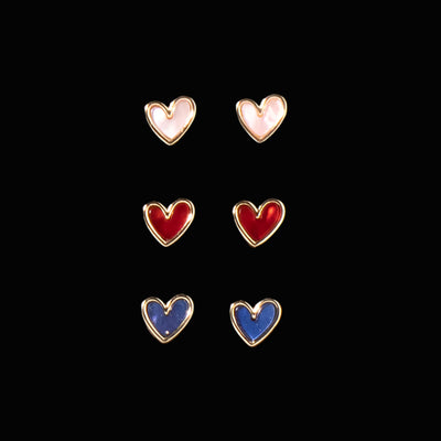 Blazin Roxx Womens Set of 3 Heart Western Earrings