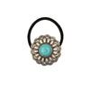 M&F Western Womens Blazin Roxx Flower Concho Stone Hair Tie