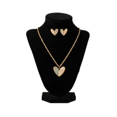 M&F Western Womens Blazin Roxx Heart Jewelry Necklace Set