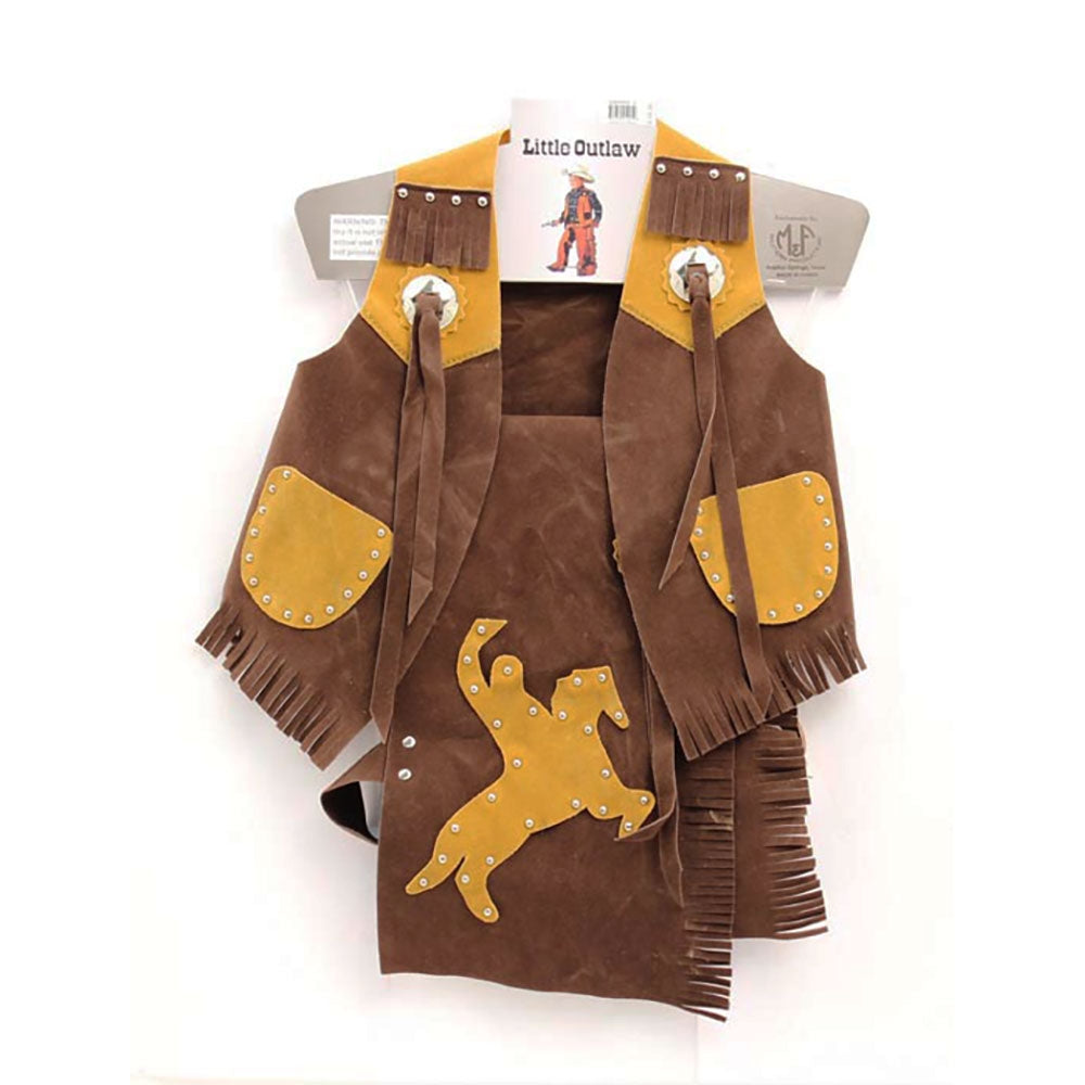 M&F Western Kids Cowboy Vest and Chap Set