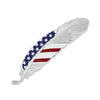 Montana Silvermiths Stars & Stripes USA Flag Hat Feather - HF4692USA