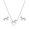 Montana Silversmith Womens All The Pretty Horses Jewelry Set Silver - JS4735