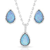 Montana Silversmith Womens Captivating Teardrop Jewelry Set Silver - JS5116