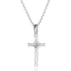 Montana Silversmiths Acadian Cross Baguette Necklace Silver - NC3239