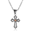 Montana Silversmiths Antique Copper Diamond Cross Necklace - NC1161