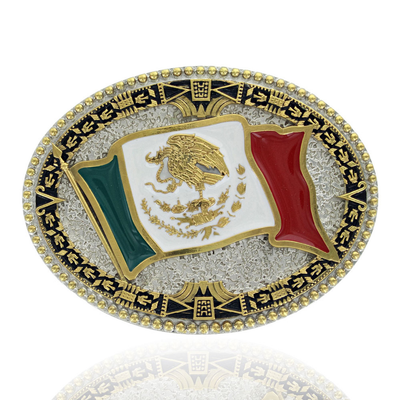 montana silversmiths mens grand mexican flag buckle