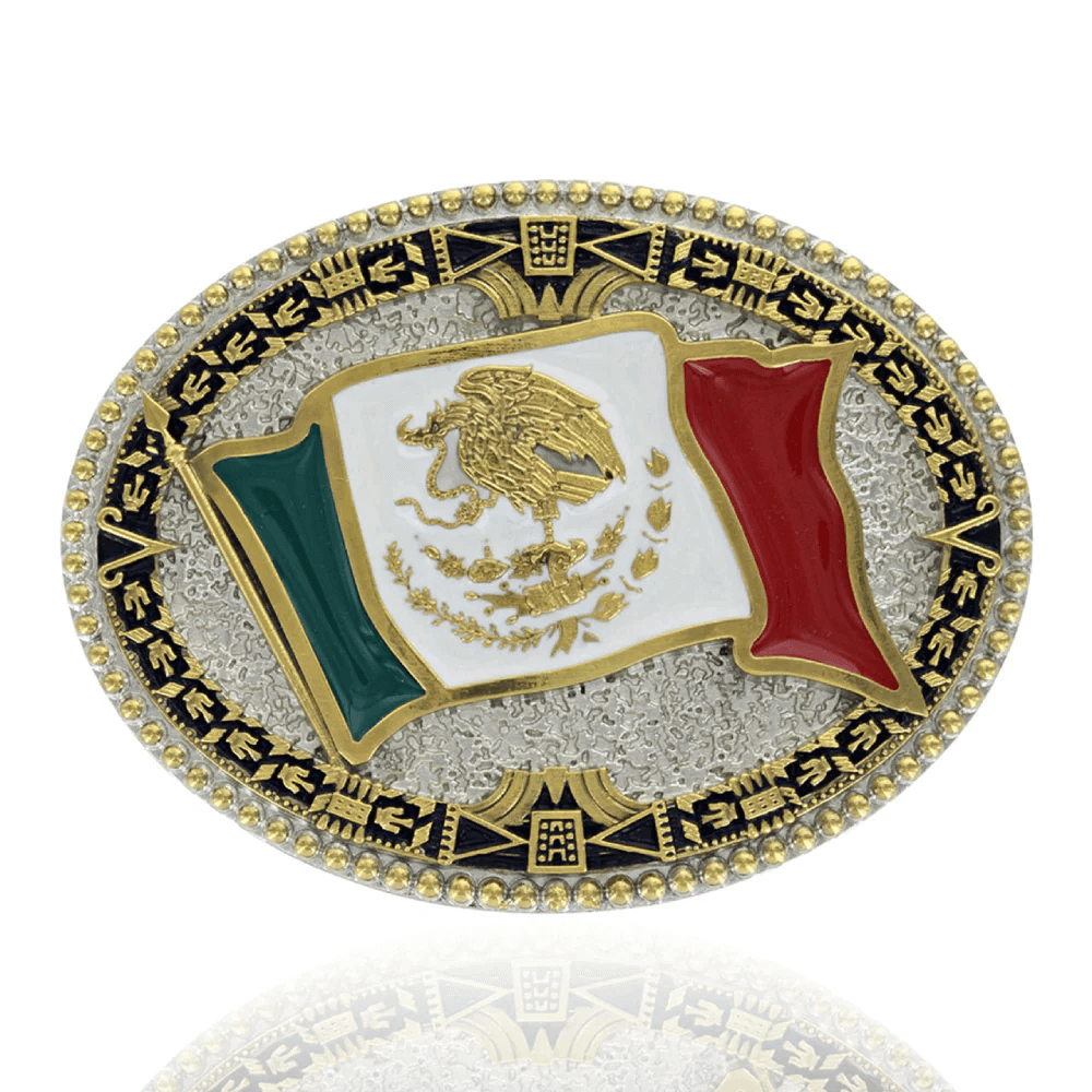 Montana Silversmiths Grand Mexican Flag Buckle - A855