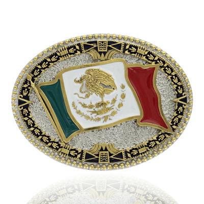 Montana Silversmiths Grand Mexican Flag Buckle - A855