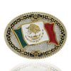 Montana Silversmiths Mens Grand Mexican Flag Buckle