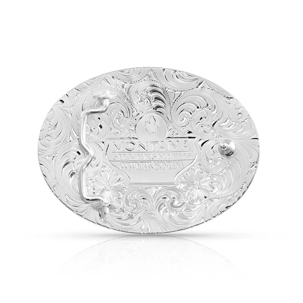 Montana Silversmiths Ranch Rope Bull Rider Buckle - 6190-528