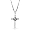 Montana Silversmiths Rope Wrapped Cross Necklace Silver - NC4332