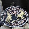 Montana Silversmiths Tri Color Team Roper Buckle - 60969
