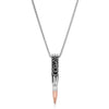 Montana Silversmiths We the People Rifle Bullet Necklace Silver/Rose Gold - NC6290