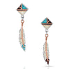 Montana Silversmiths Womens American Legends Feather Earrings - ER4823