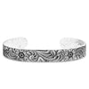 Montana Silversmiths Womens Antiqued Engraved Narrow Cuff Bracelet Silver - BC856RTS