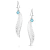 Montana Silversmiths Womens Cinderella Liberty American Made Earrings - AMER5460