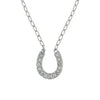 Montana Silversmiths Womens Clear Rhinestone Horseshoe Necklace - NC62