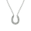 Montana Silversmiths Womens Clear Rhinestone Horseshoe Necklace - NC62