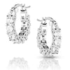 Montana Silversmiths Womens Dazzling Delight Crystal Hoop Earrings - ER5639
