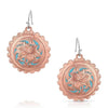 Montana Silversmiths Womens Emma's Sunlight Earrings Rose Gold - ER5836RG
