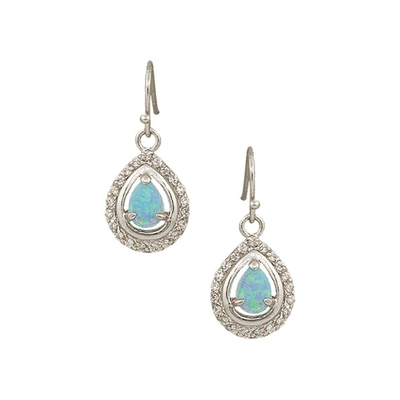 Montana Silversmiths Womens Lights On Ice Teardrop Earrings - ER2536