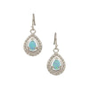 Montana Silversmiths Womens Lights On Ice Teardrop Earrings - ER2536