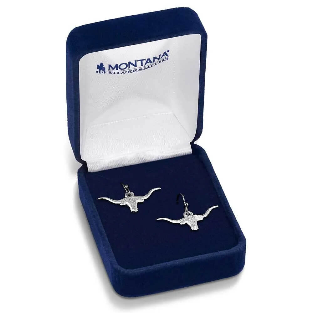 Montana Silversmiths Womens Out West Longhorn Earrings - ER6139