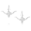 Montana Silversmiths Womens Out West Longhorn Earrings - ER6139