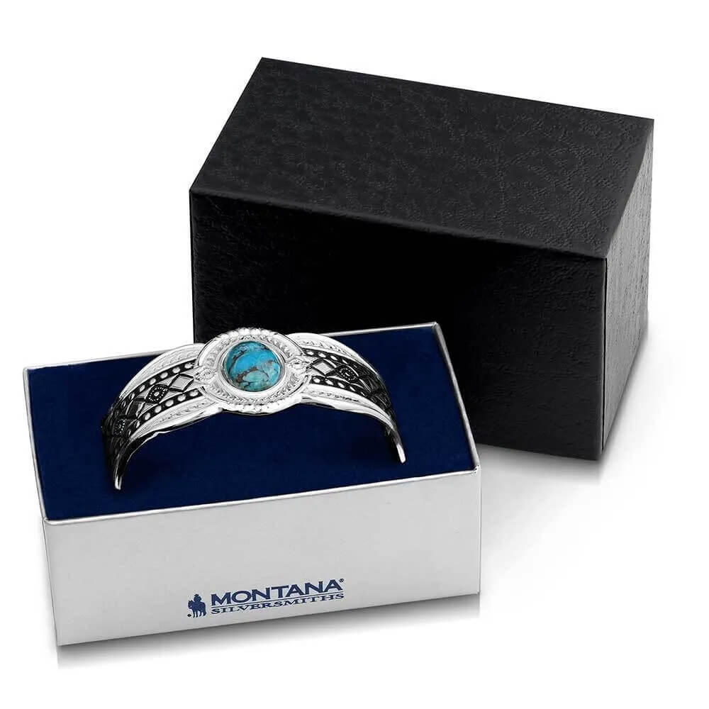 Montana Silversmiths Womens Phases of the World Cuff Bracelet - BC3354